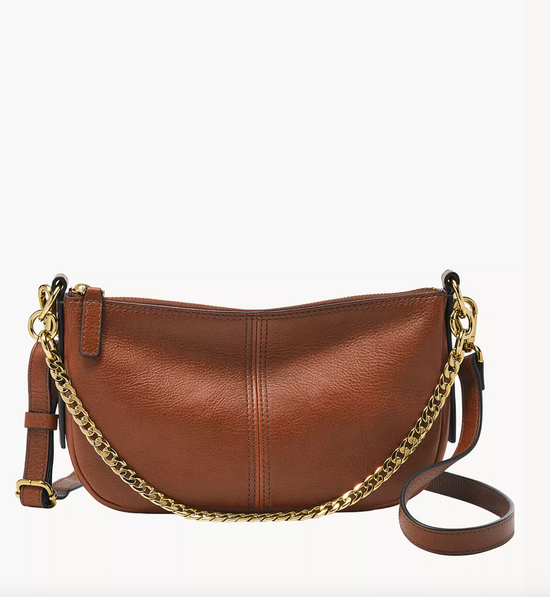 RETAIL COLLECTION - Fossil Jolie Leather Small Crossbody Bag In Brown (Pre-Order)