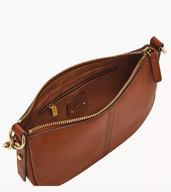 RETAIL COLLECTION - Fossil Jolie Leather Small Crossbody Bag In Brown (Pre-Order)