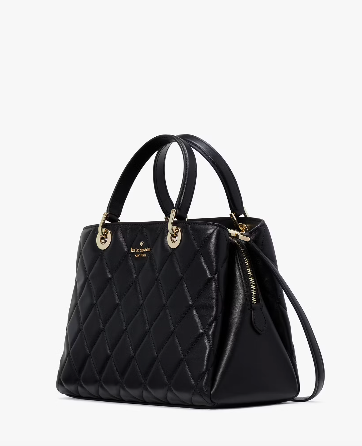 Kate Spade Carey Quilted Sullivan Satchel In Black (Pre-Order)