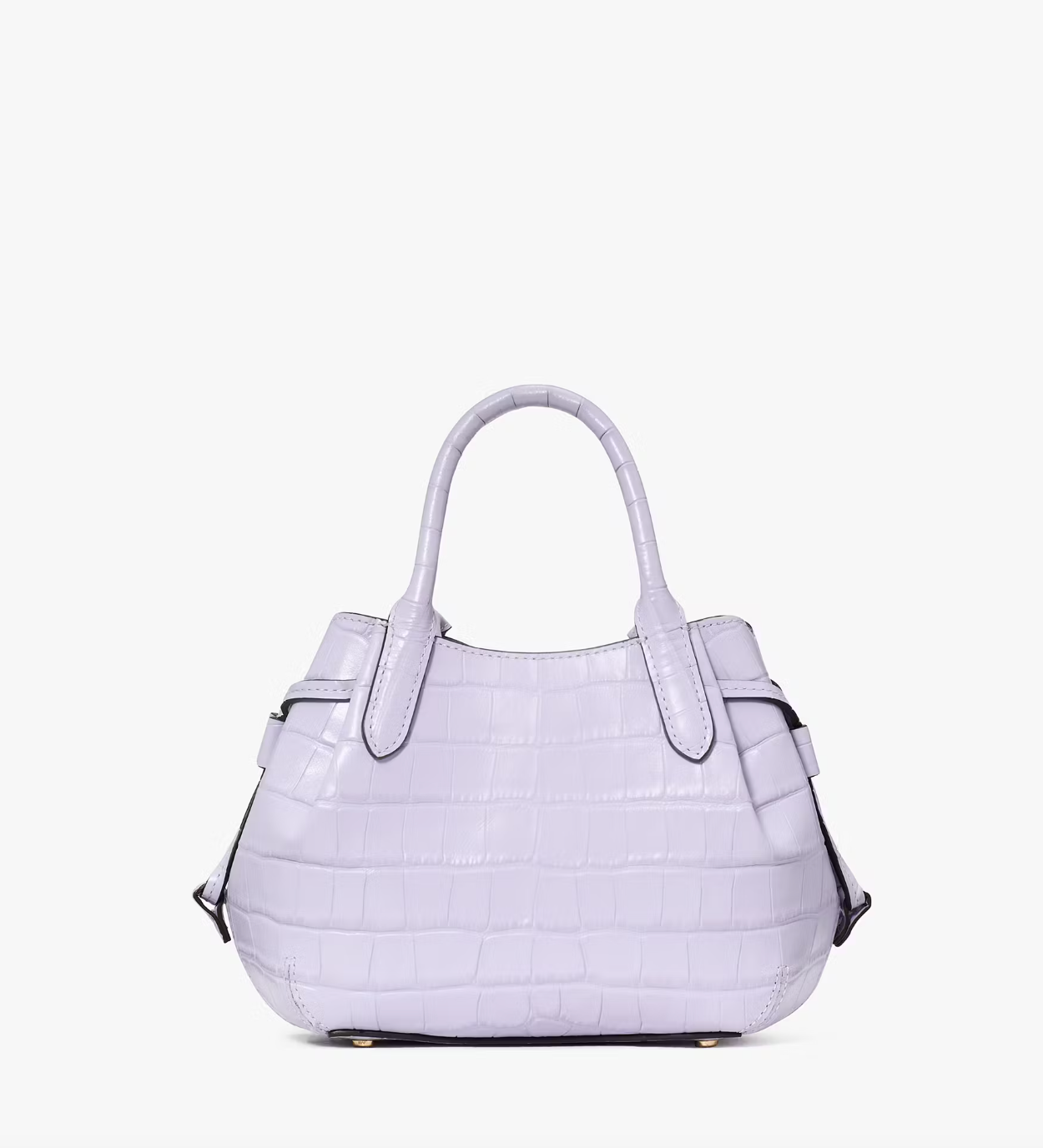 Kate Spade Dumpling Croc Embossed Mini Satchel In Lavender Cream (Pre-Order)