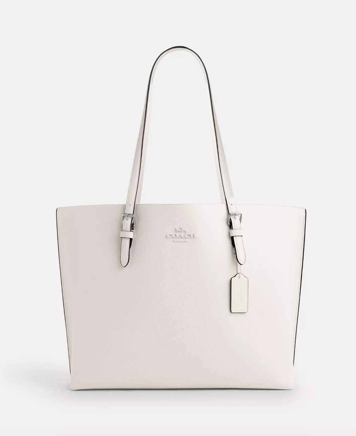 Coach Mollie Tote In Chalk Light Saddle (Pre-Order)