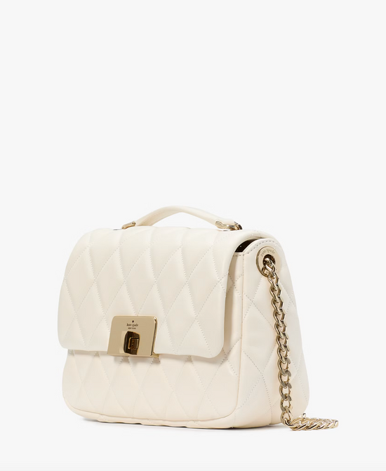 Kate Spade Carey Small Flap Shoulder Bag In Meringue (Pre-Order)