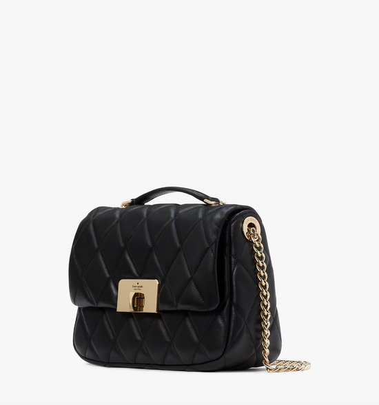 Kate Spade Carey Small Flap Shoulder Bag In Black (Pre-Order)