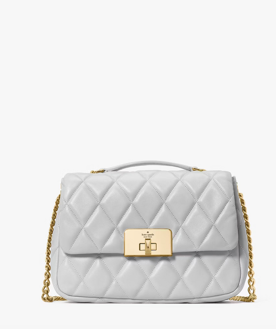 Kate Spade Carey Small Flap Shoulder Bag In Stone Path (Pre-Order)