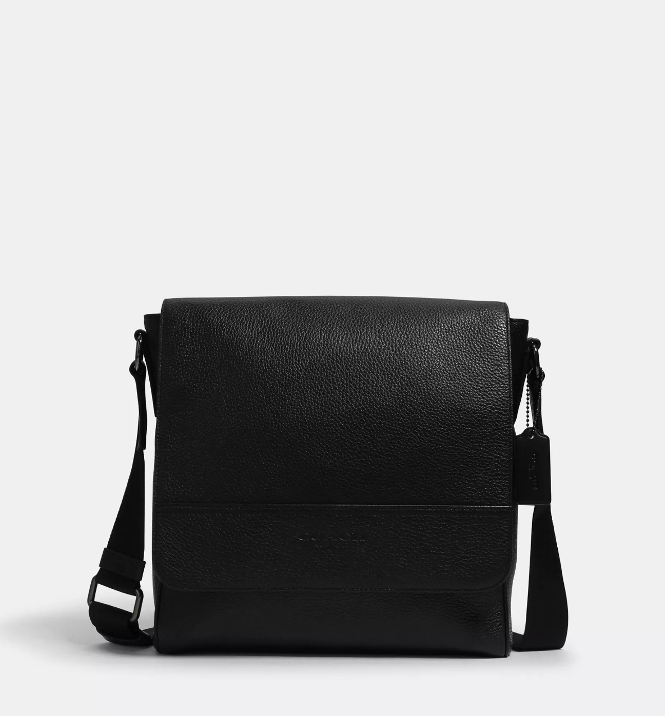 Coach Men Houston Map Bag In Leather Black (Pre-Order)