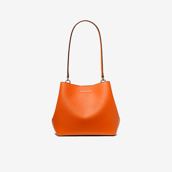 Michael Kors Pratt Bucket Medium Shoulder In Poppy (SAMPLE)