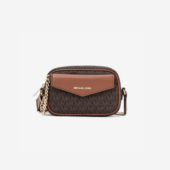 Michael Kors Maisie 2In1 Camera Crossbody In Monogram Brown