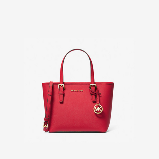 Michael Kors Jet Set Xs Carryall In Bright Red