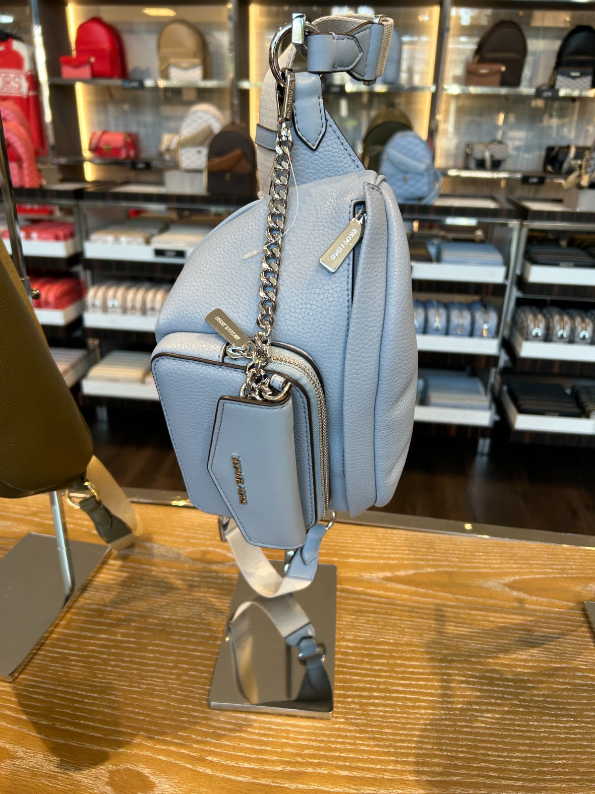 Michael Kors Maisie Belt Bag In Pale Blue (Pre-Order)
