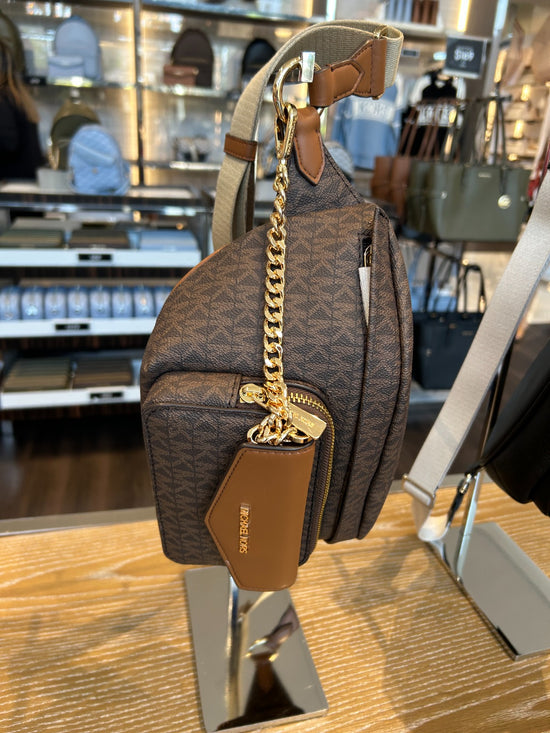 Michael Kors Maisie Belt Bag In Monogram Brown (Pre-Order)