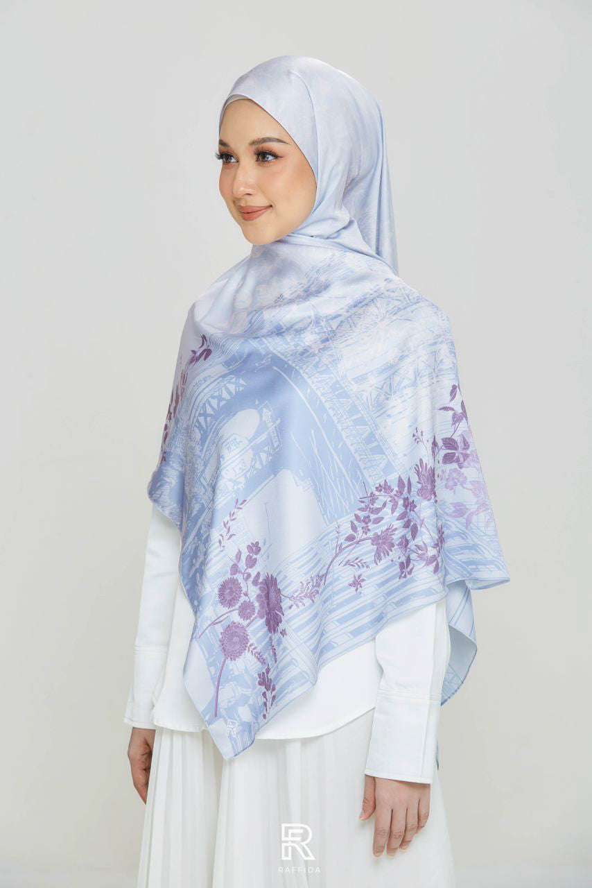 Raffida Brooklyn Shawl In Dusty Lilac