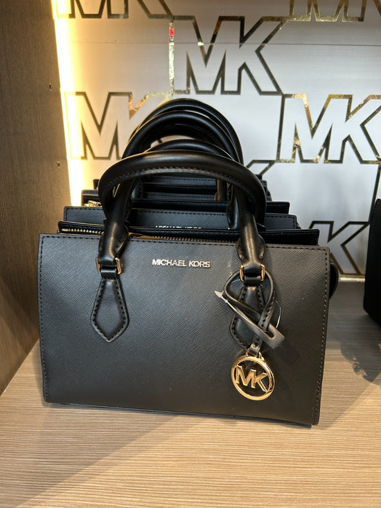 Michael Kors Sheila Small Satchel In Black