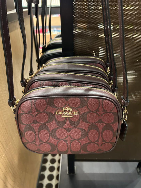 Coach Mini Jamie Camera Bag In Signature Oxblood Multi (PreOrder