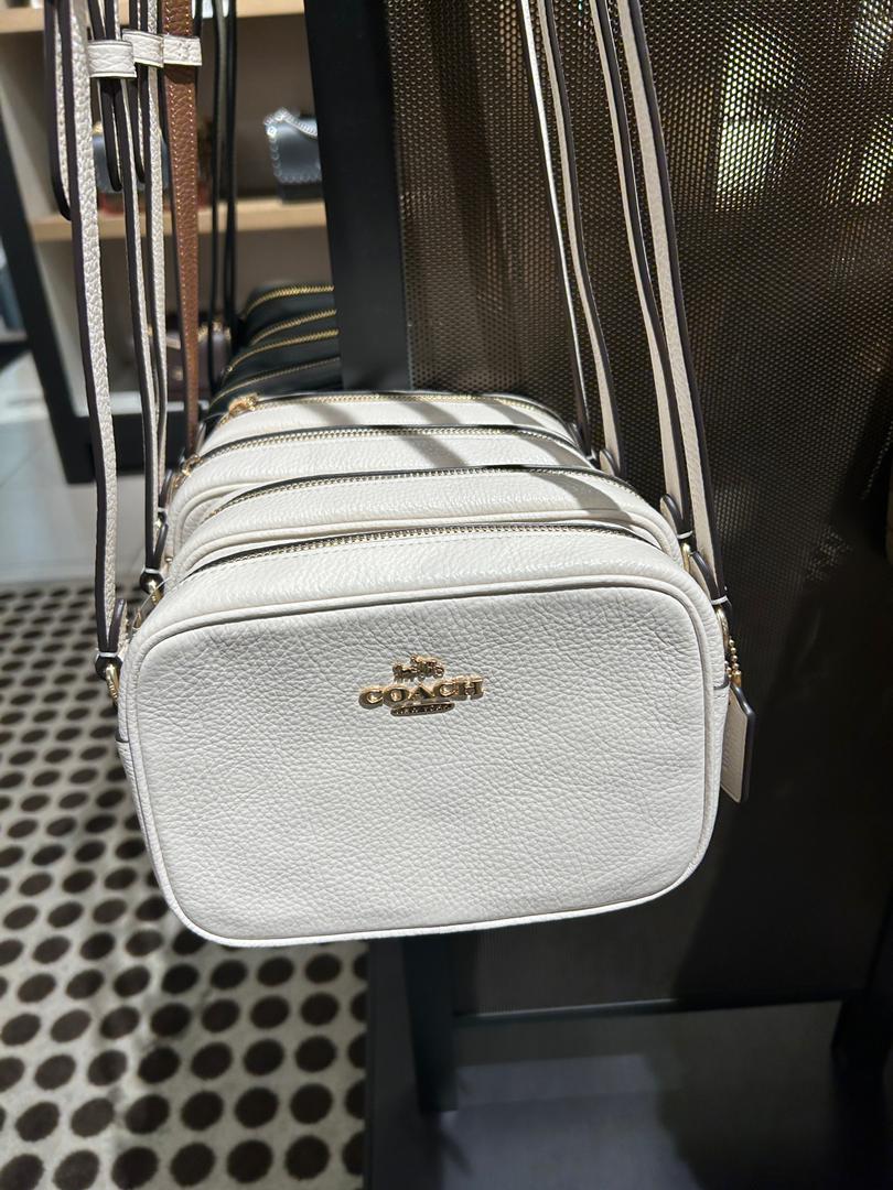 Coach mini camera online bag white