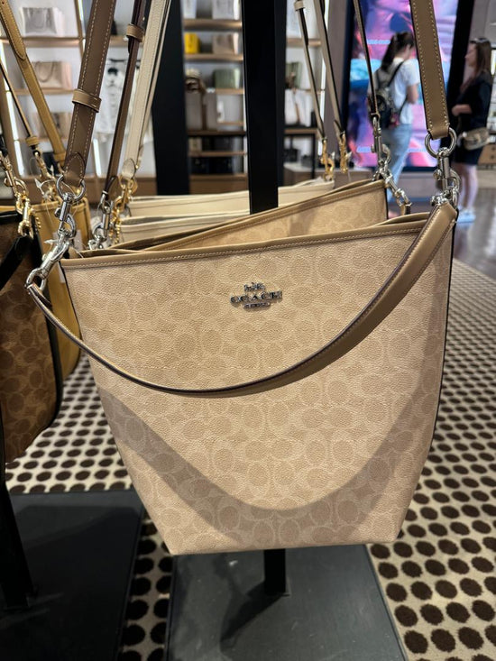 Coach City Large Bucket Bag In Signature Sand Taupe (Pre-Order)