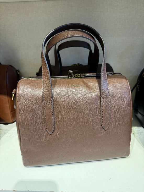 Fossil Sydney Satchel In Chocolate Ganache (Pre-order)