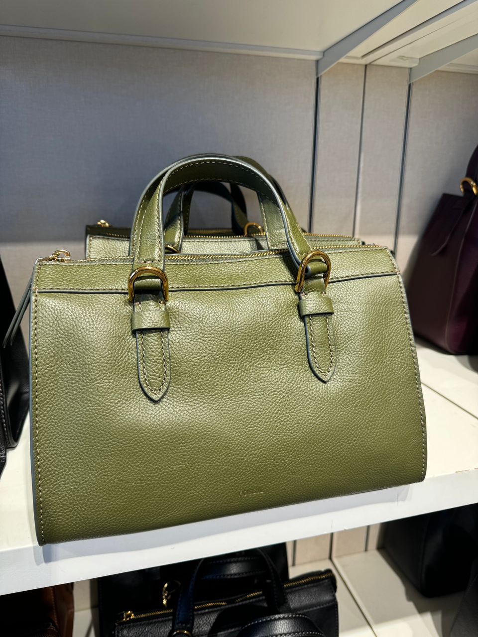 Fossil Tessa Satchel In Loden Green (Pre-Order)