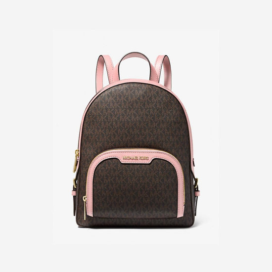 Michael Kors Jaycee Backpack Large In Monogram Powder Blush (Pre-Order)