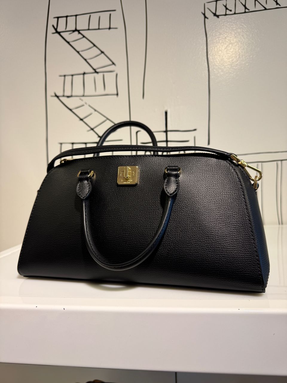 Kate Spade Phoebe East West Satchel In Black (Pre-Order)