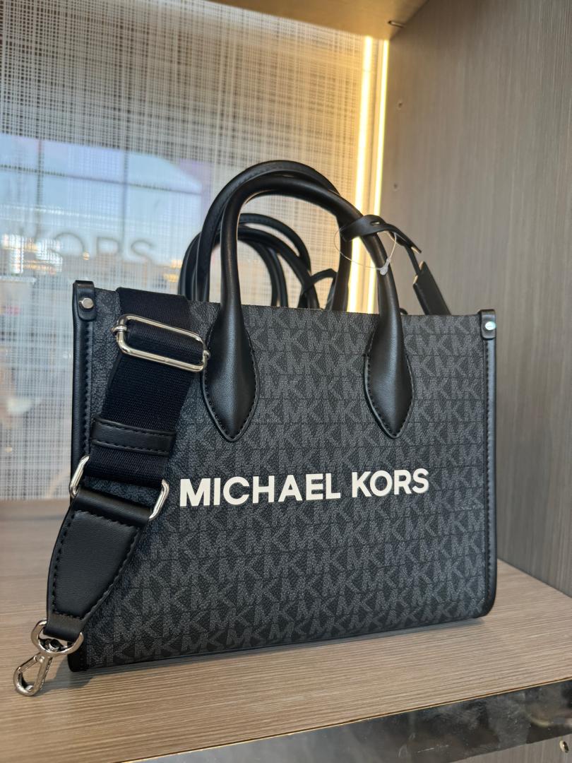 Michael Kors Mirella Small Signature Logo Tote In Black (Pre-Order)