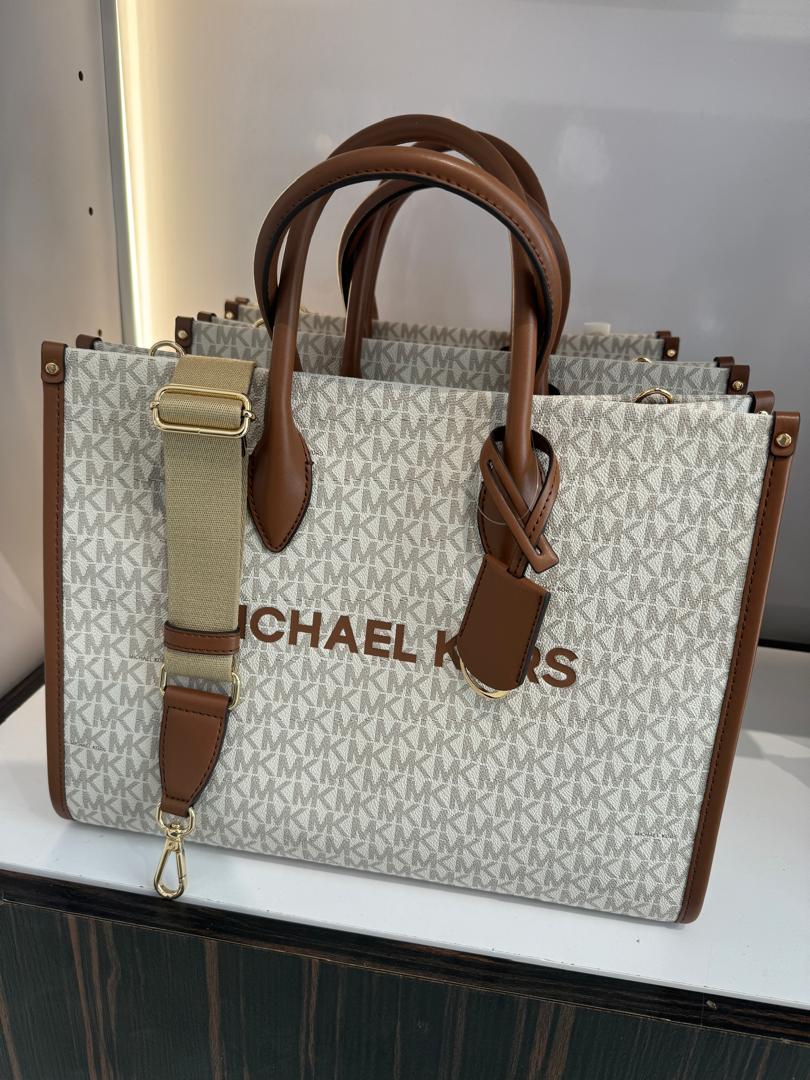 Michael Kors Mirella Medium In Monogram Vanilla (Pre-Order)