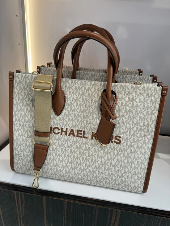 Michael Kors Mirella Medium In Monogram Vanilla (Pre-Order)