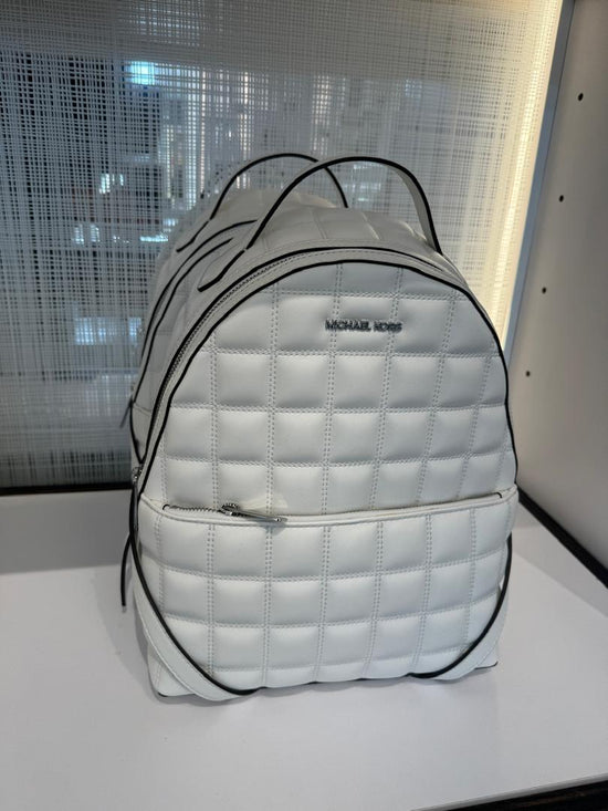 Michael Kors Sheila Medium Quilted Backpack In Optic White (Pre-Order)