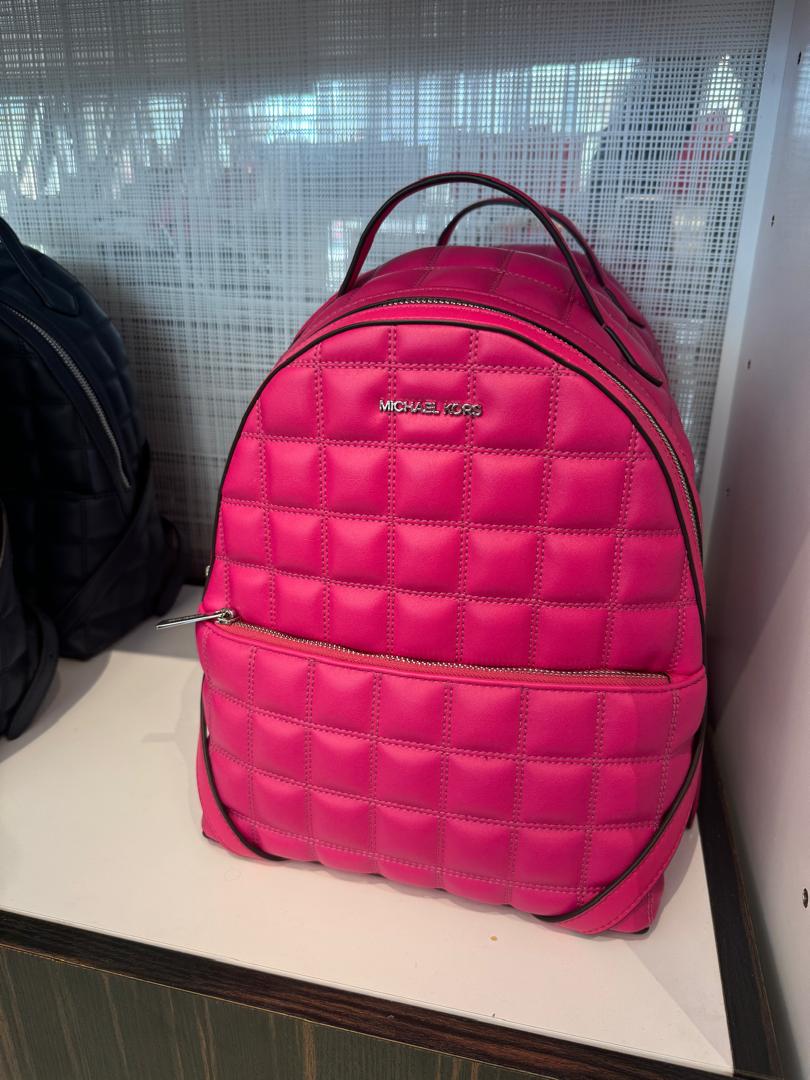 Michael Kors Sheila Medium Quilted Backpack In Dragonfruit (Pre-Order)