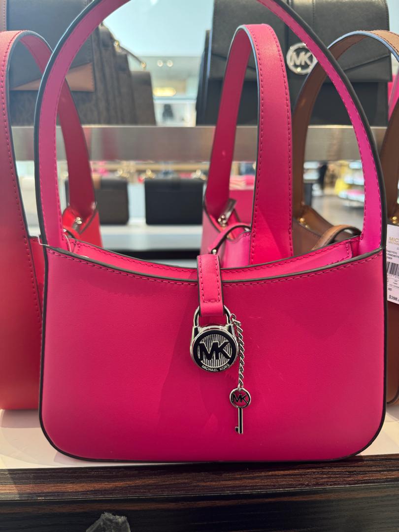 Michael Kors Lyra Small Pochette In Dragonfruit (Pre-Order)