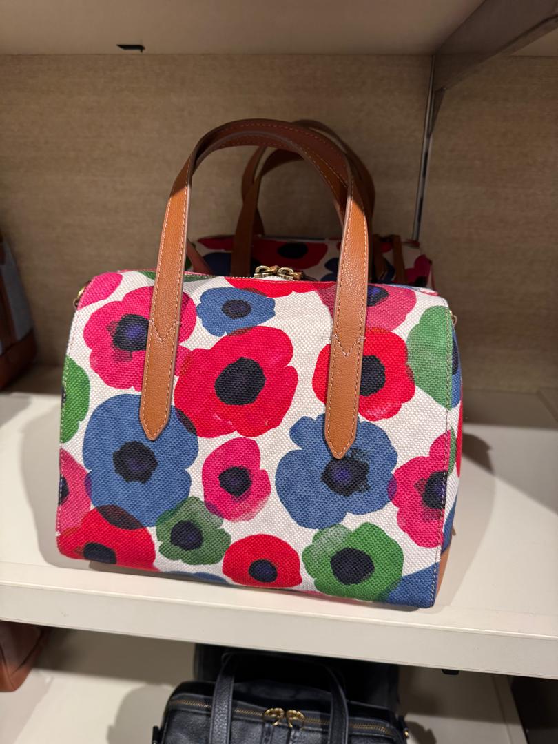 Fossil Sydney Satchel In Floral multi (Pre-Order)