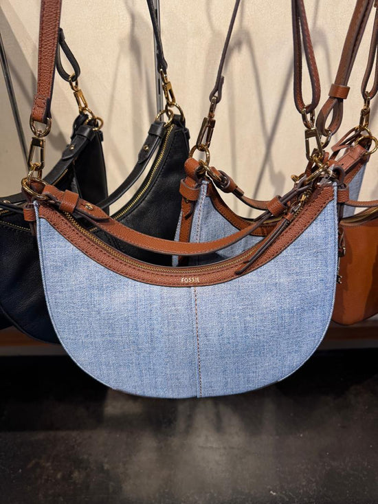 Fossil Shae Small Hobo In Denim (Pre-Order)