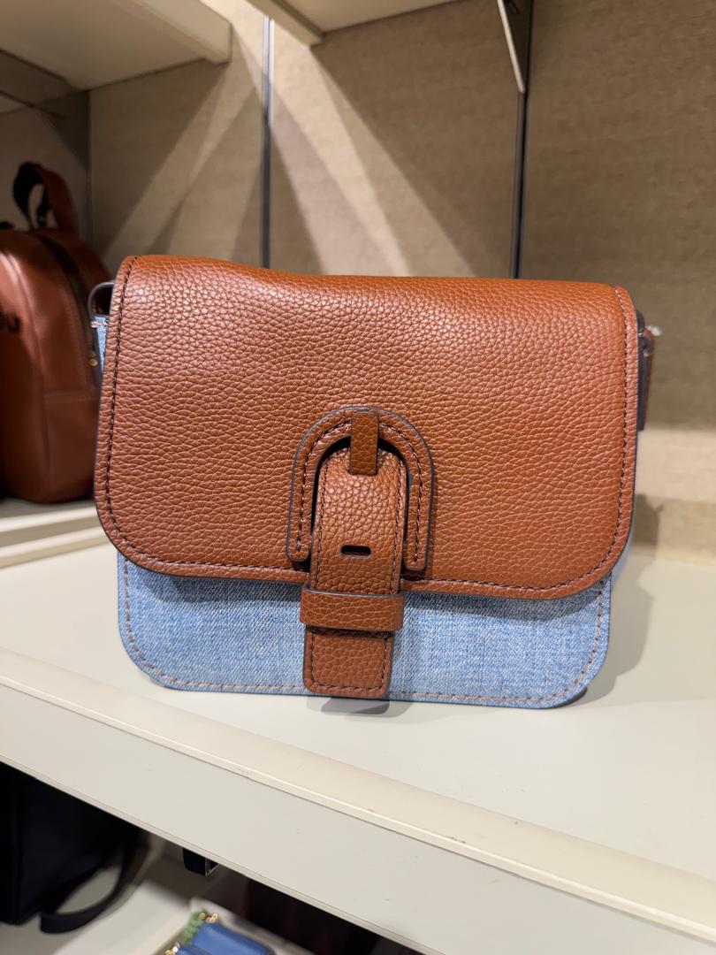 Fossil Delanie Crossbody In Denim Multi (Pre-Order)