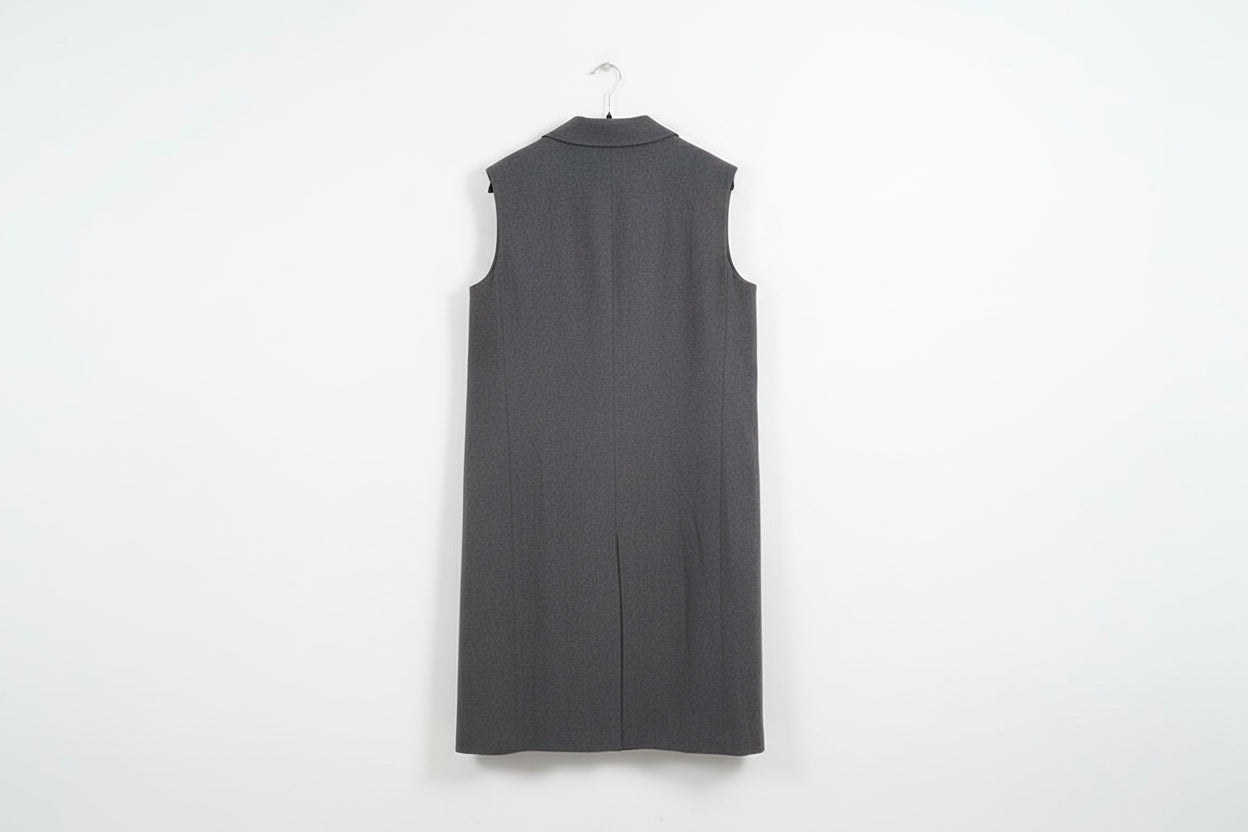 Raffida Fiona Long Blazer In Grey