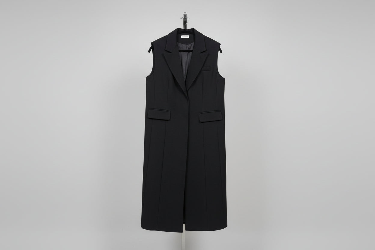Raffida Fiona Long Blazer In Black