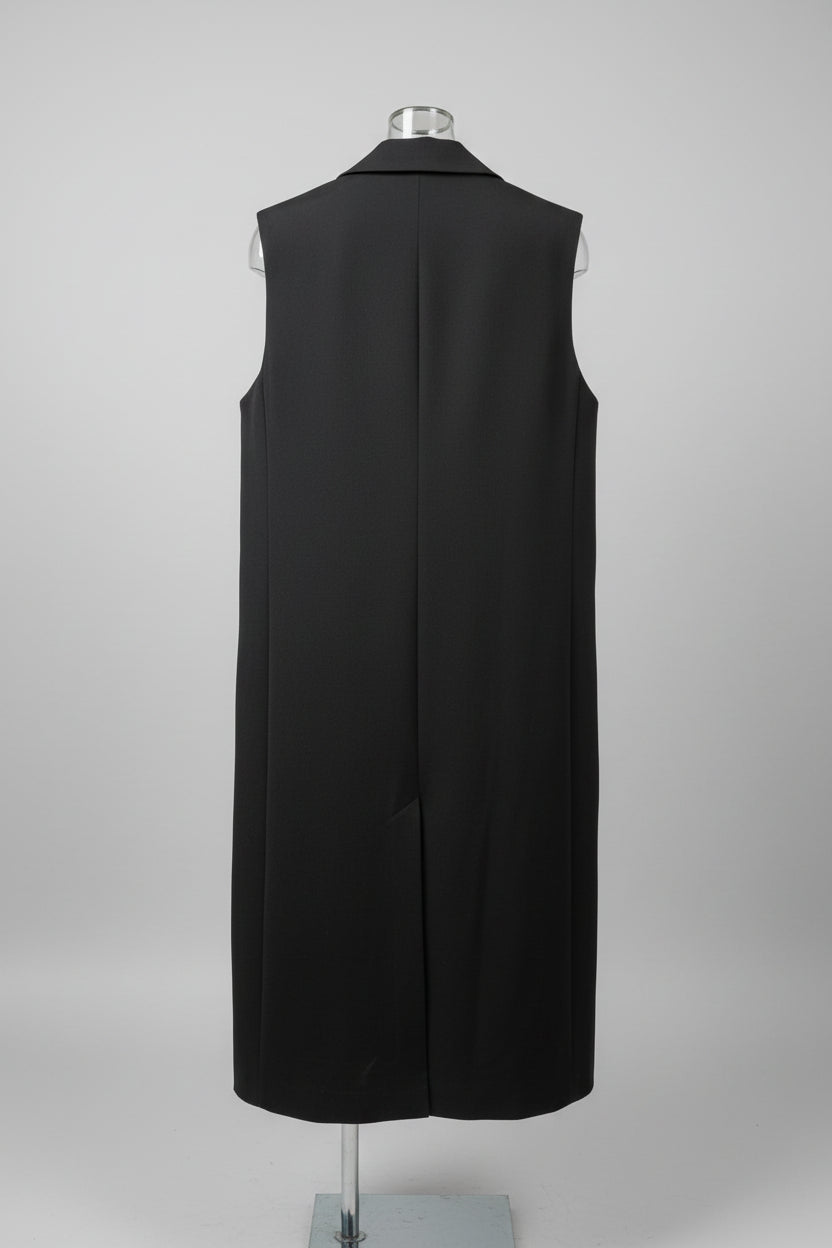 Raffida Fiona Long Blazer In Black