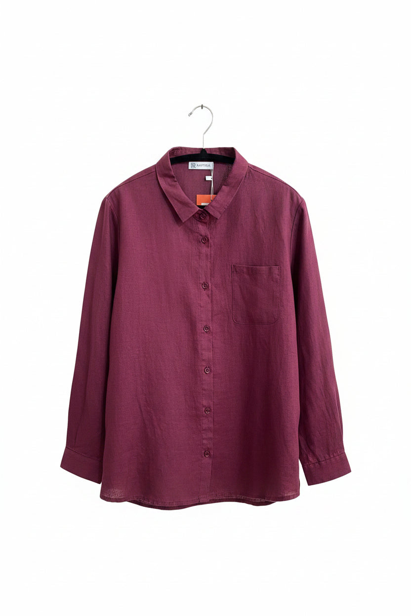 Raffida Jasmine Linen In Cherry