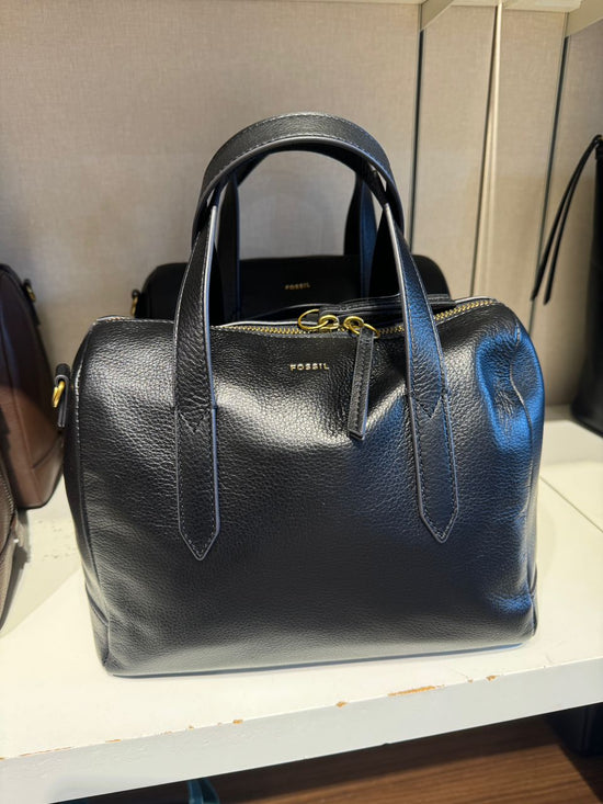 Fossil Sydney Satchel In Black (Pre-order)