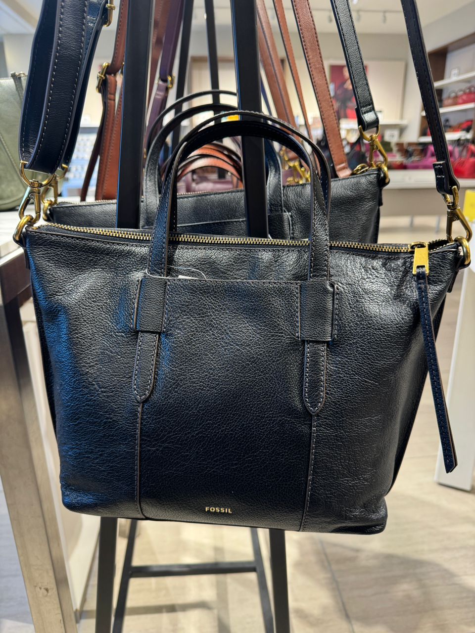 Fossil Skylar Satchel In Black (Pre-Order)