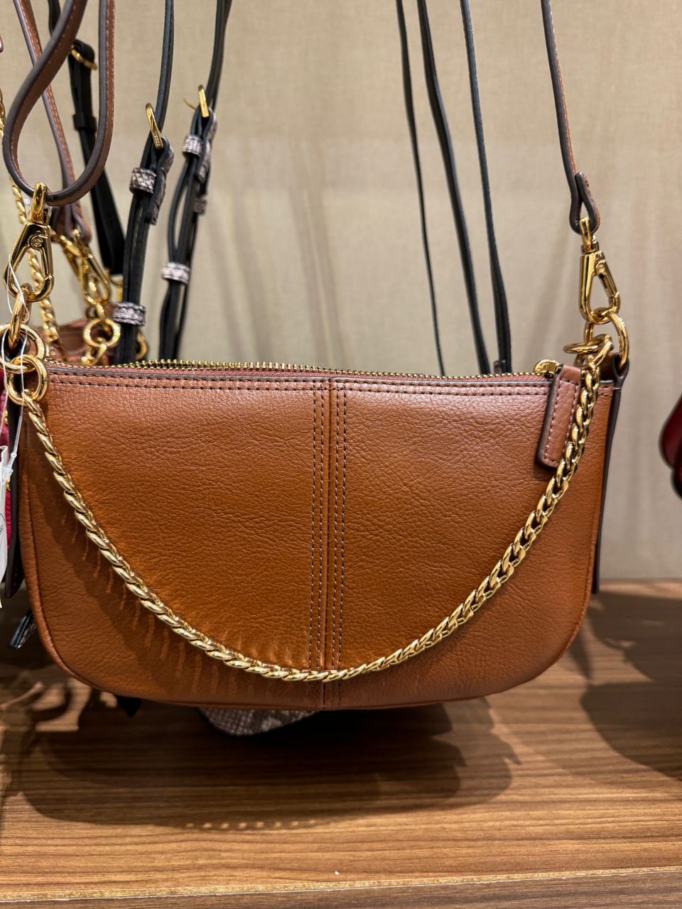 Fossil Jolie Leather Small Crossbody Bag In Brown