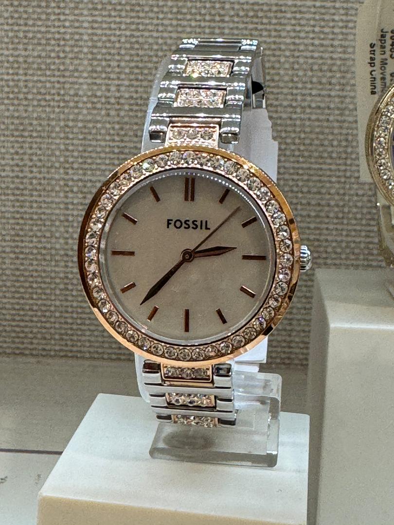 Fossil Women Karli Three-Hand Two-Tone Stainless Steel Watch Bq3337 (Pre-Order)