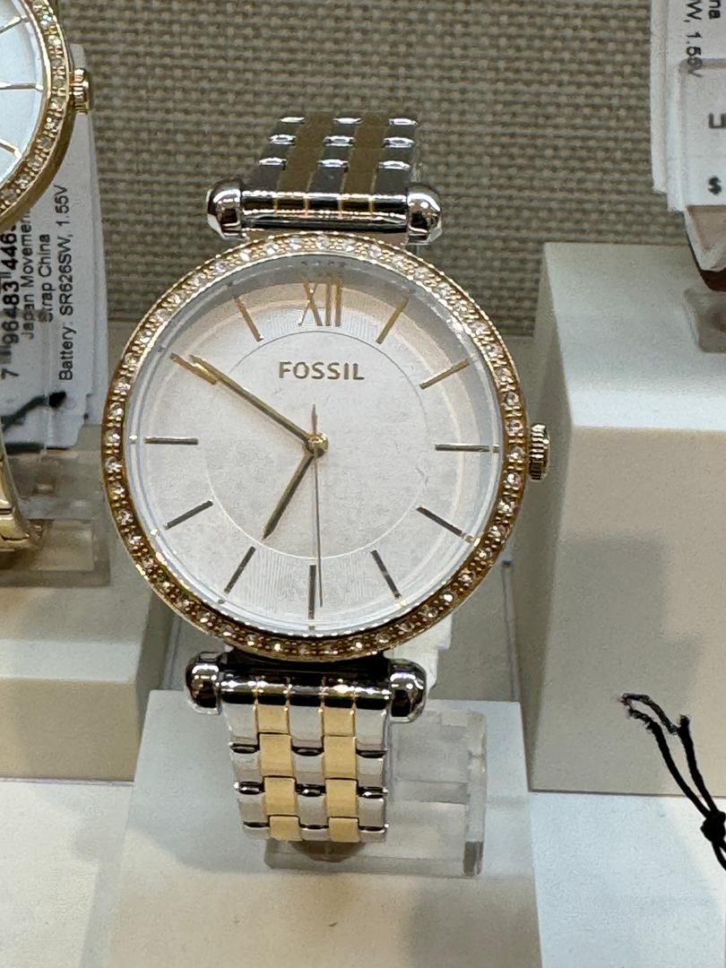 Fossil Women Tillie Three-Hand Two-Tone Stainless Steel Watch Bq3901 (Pre-Order)