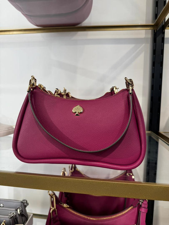 Kate Spade Kayla Small Convertible Shoulder Bag In Dark Raspberry (Pre-Order)