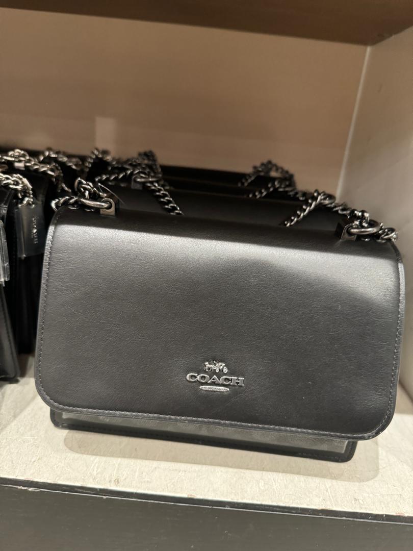 Coach Klare Crossbody In Signature Gunmetal Charcoal Black (Pre-Order)