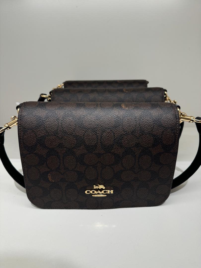 Coach Quinn Bag In Signature Walnut Black Pre Order SELLECTION