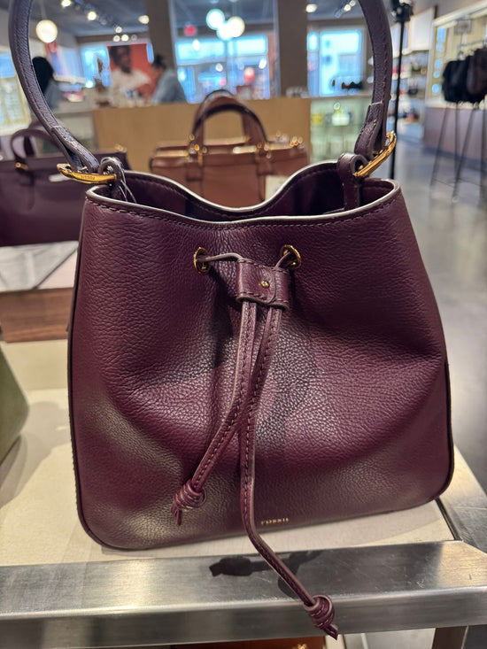 Fossil Tessa Bucket In Raisin (Pre-Order)