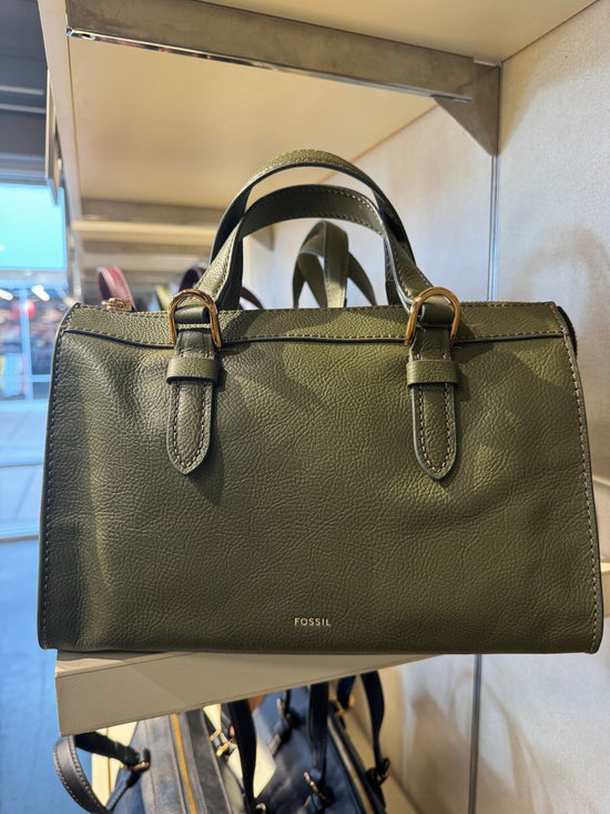 Fossil Tessa Satchel In Loden Green (Pre-Order)