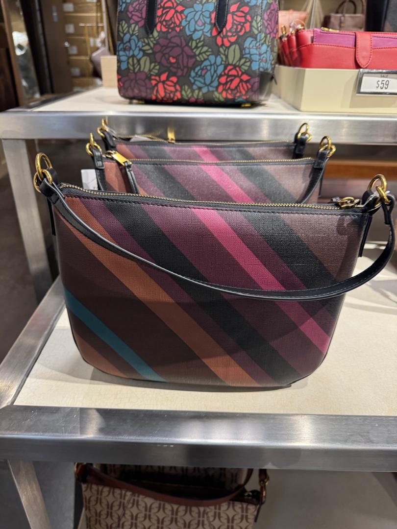 Fossil Skylar Crossbody In Holiday Stripe (Pre-Order)