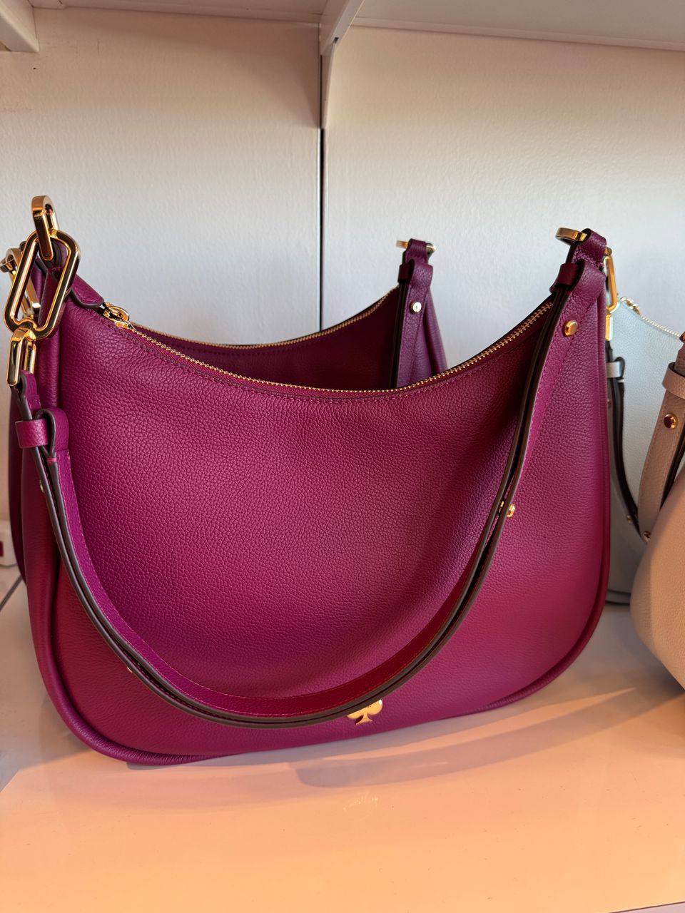 Kate Spade Kayla Large Shoulder Bag In Dark Raspberry (Pre-Order)