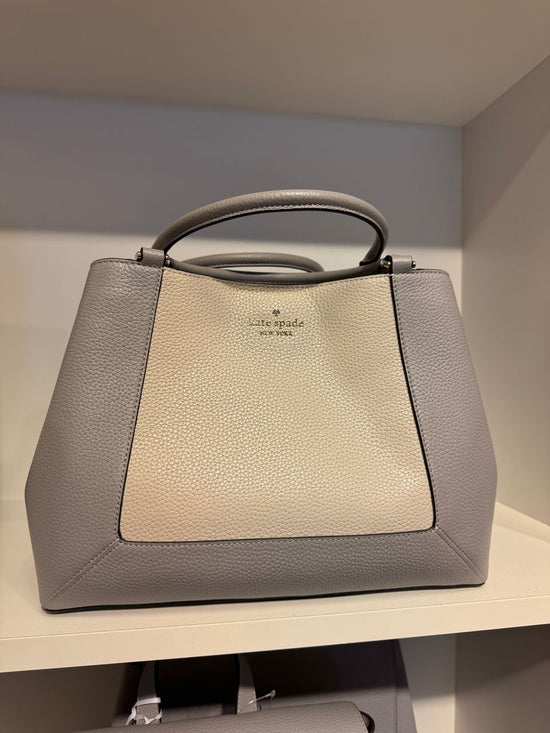 Kate Spade Lena Colorblock Satchel In Mountain Grey Multi (Pre-Order)