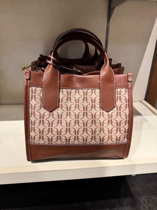 Fossil Kyler Small Tote In Beige Brown (Pre-Order)